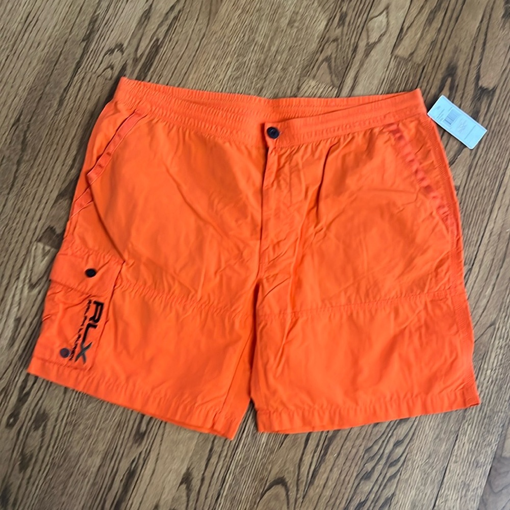 New with tag RLX Ralph Lauren swim trunk XXL Orange